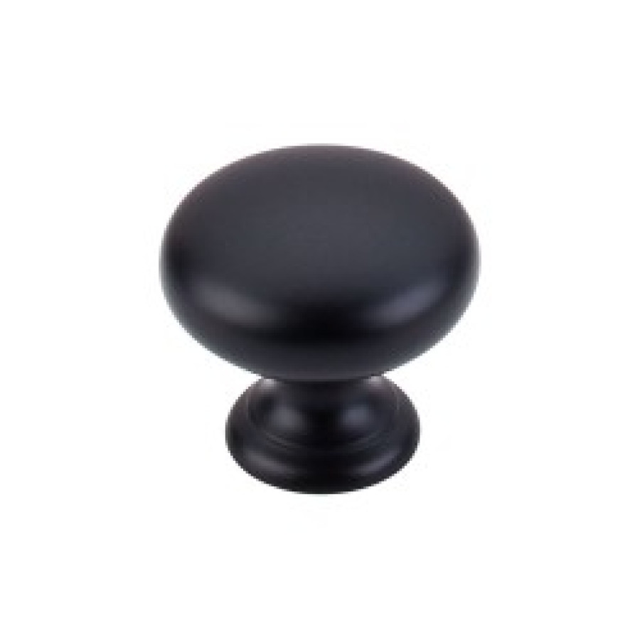 Mushroom Knob 1 1/4" - Flat Black