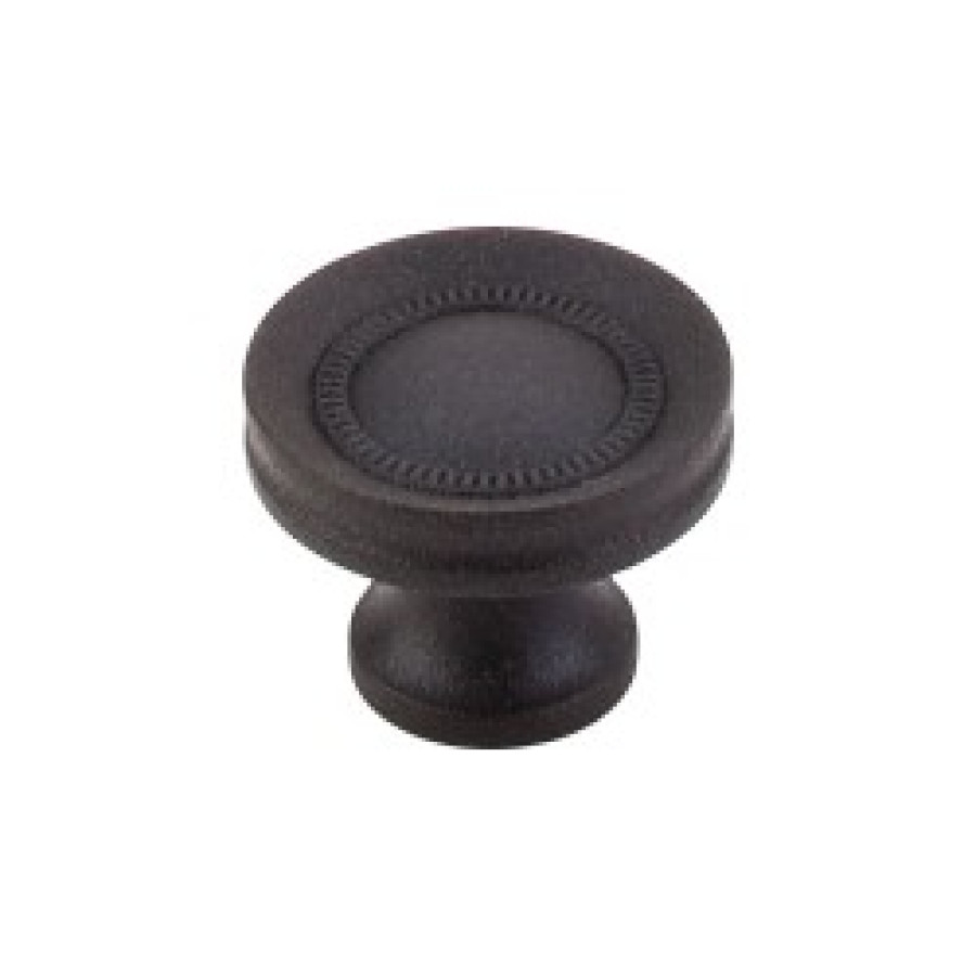 Button Faced Knob 1 1/4" - Rust