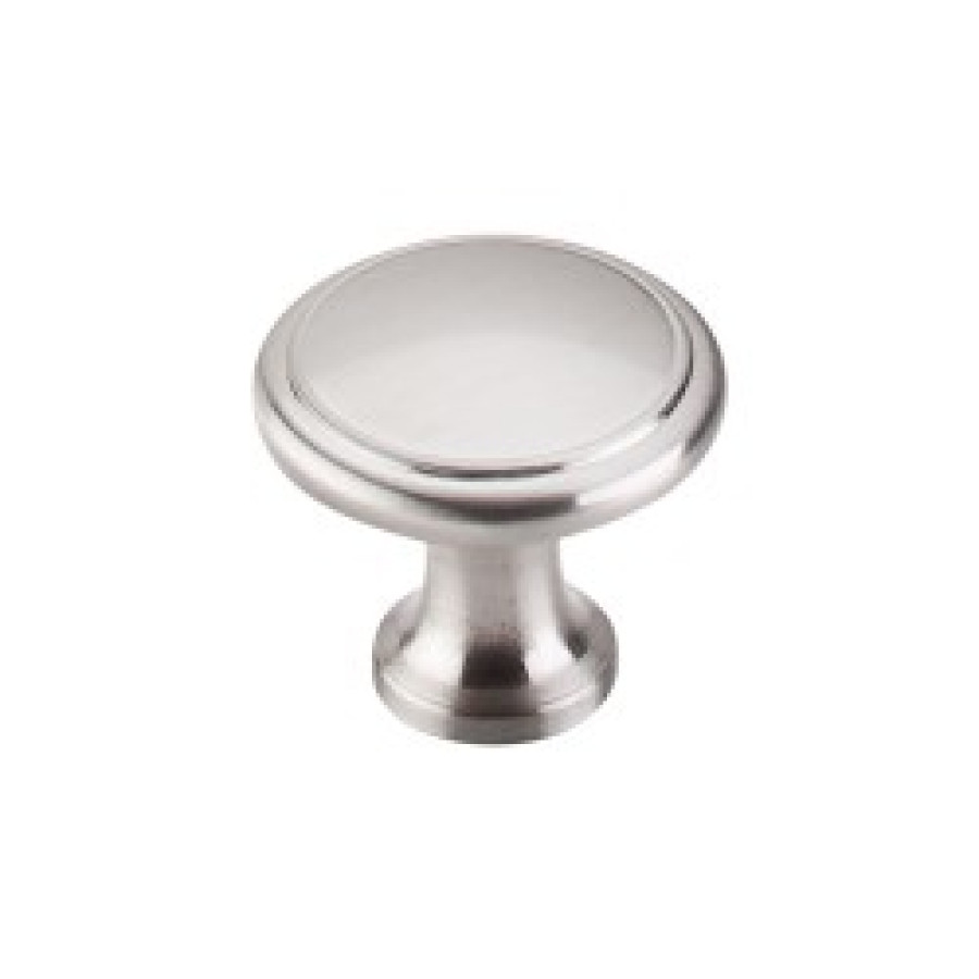 Ringed Knob 1 1/8" - Brushed Satin Nickel