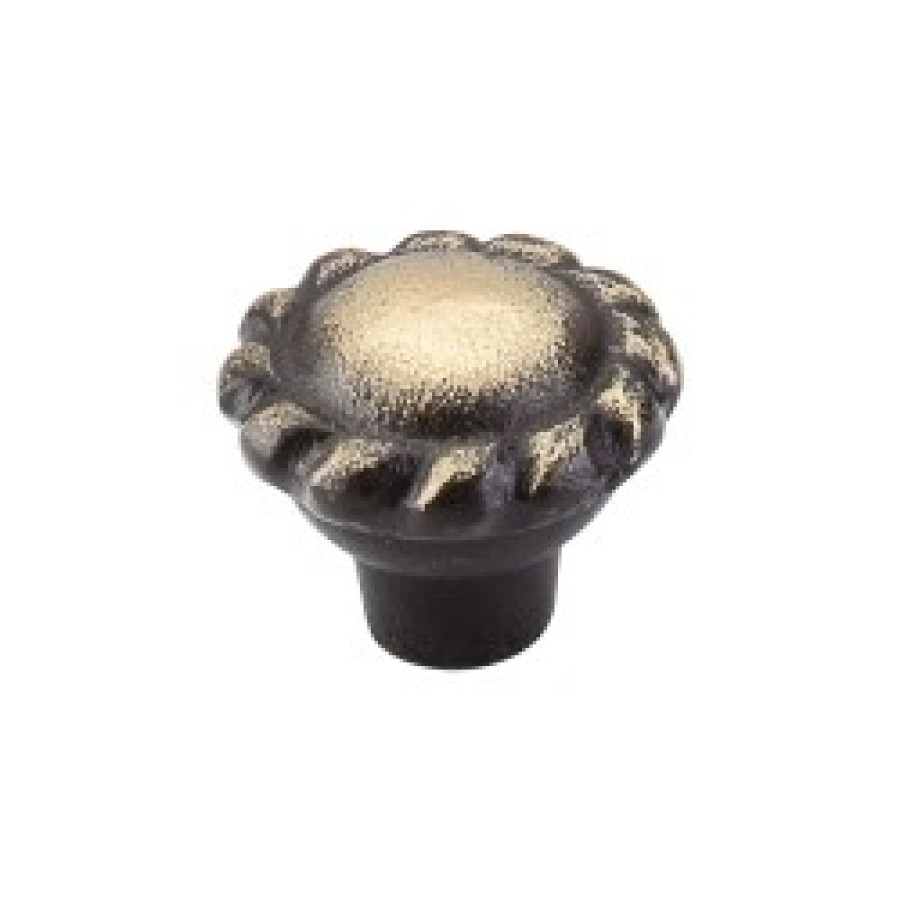 Twist Knob 1 3/8" - Dark Antique Brass