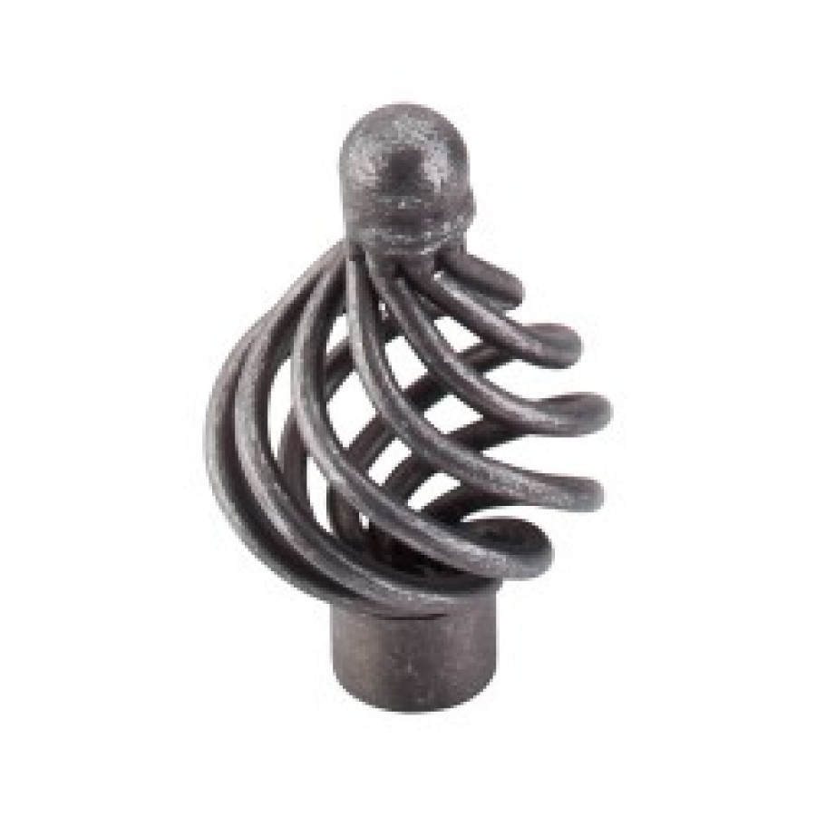 Flower Twist Knob 1 1/4" - Pewter