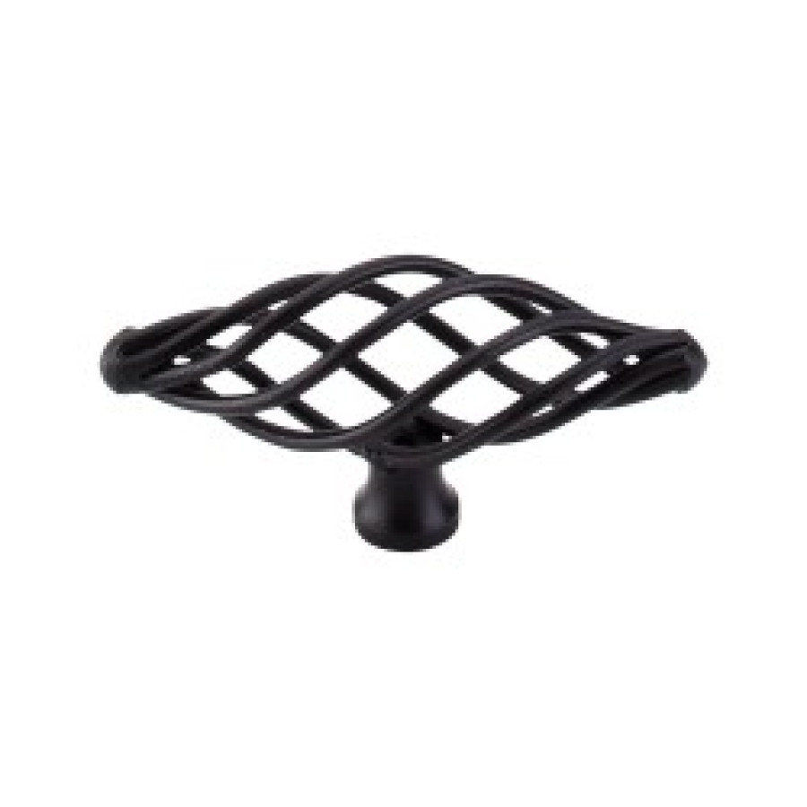 Oval Twist Knob Medium 3" - Patina Black