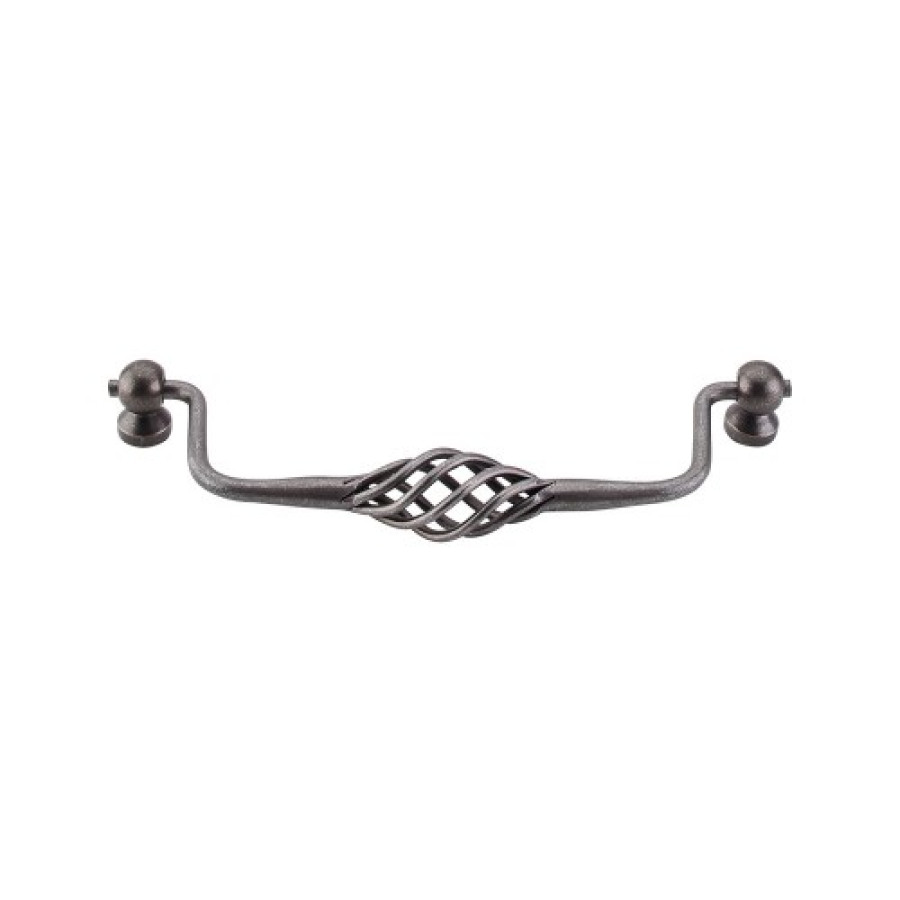 Twisted Wire Drop Pull 6 5/16" (c-c) - Pewter