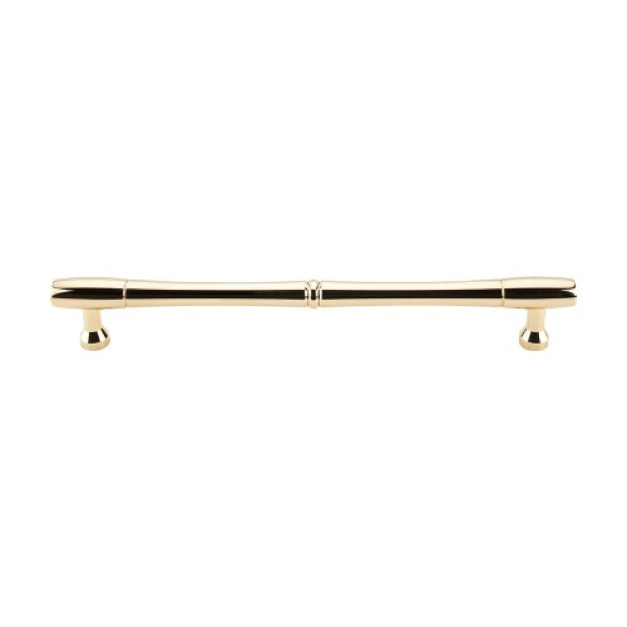 Nouveau Bamboo Appliance Pull 12" (c-c) - Polished Brass