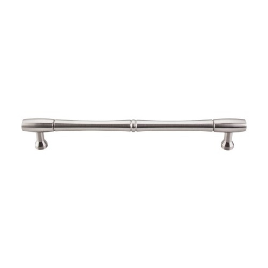 Nouveau Bamboo Appliance Pull 12" (c-c) - Brushed Satin Nickel