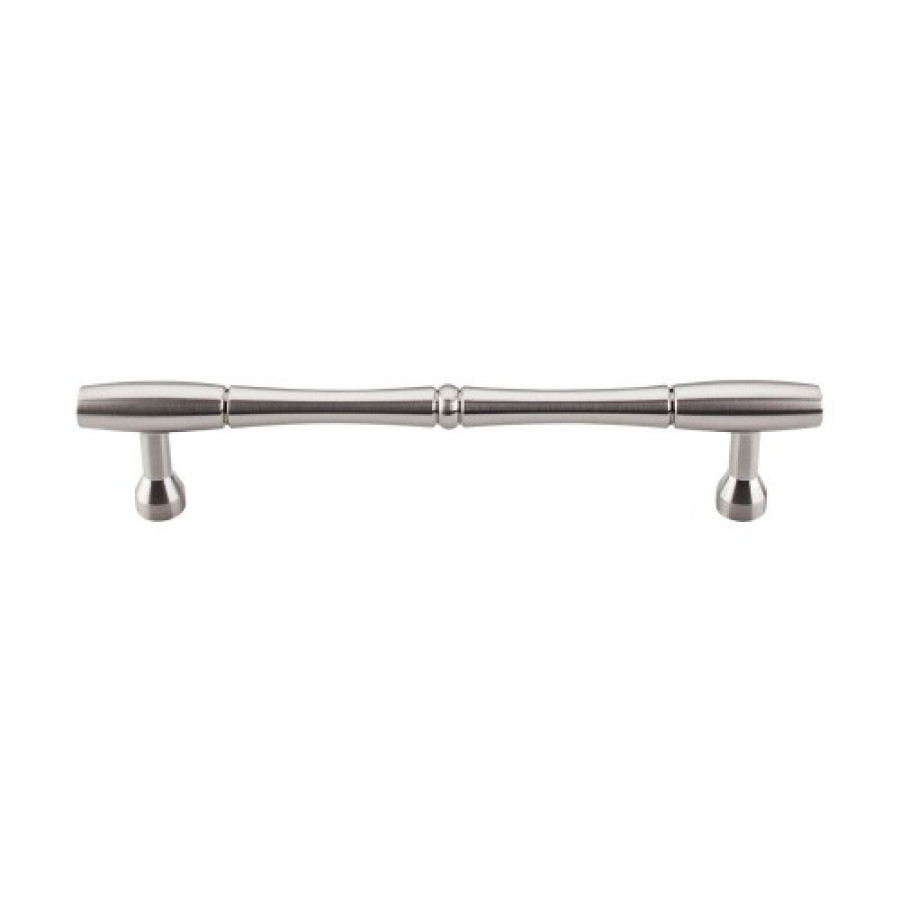 Nouveau Bamboo Pull 7" (c-c) - Brushed Satin Nickel