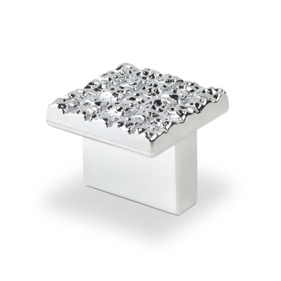 MOSAIC DESIGN SQUARE KNOB CHROME
