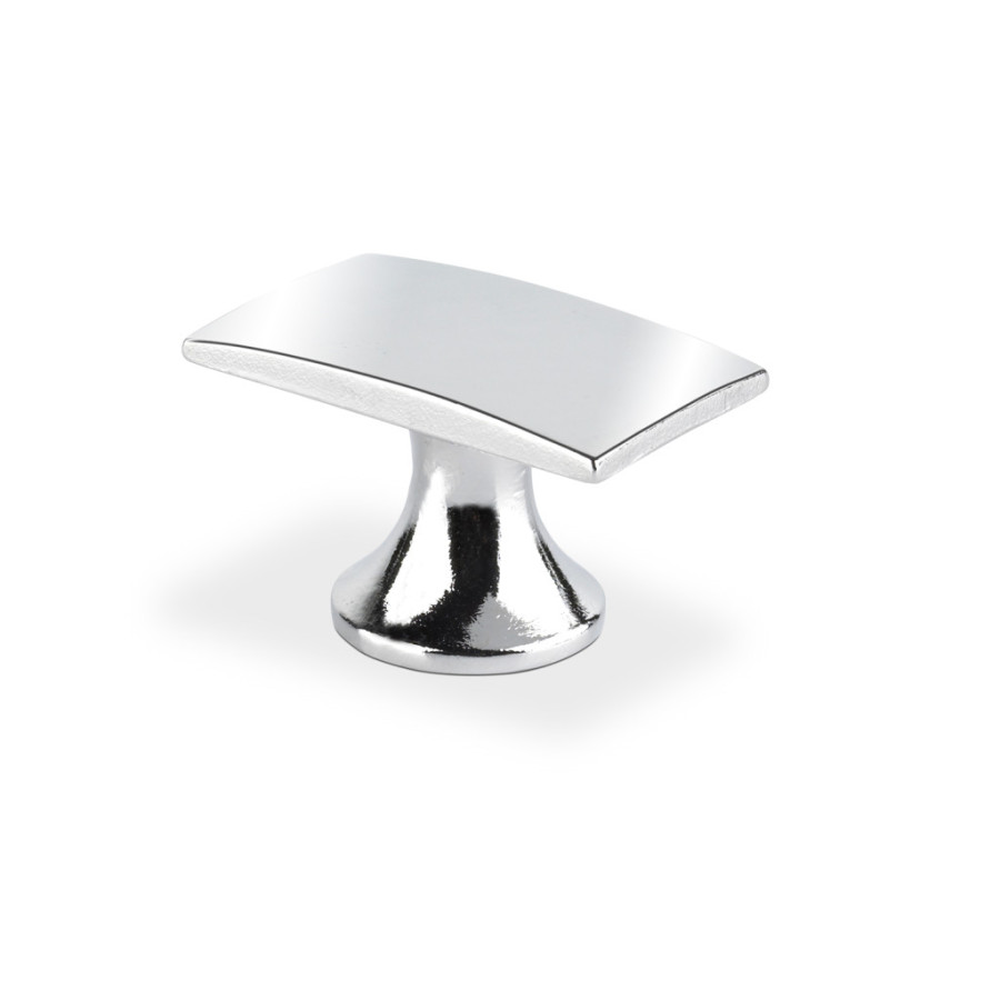 SMALL RECTANGULAR KNOB	 CHROME