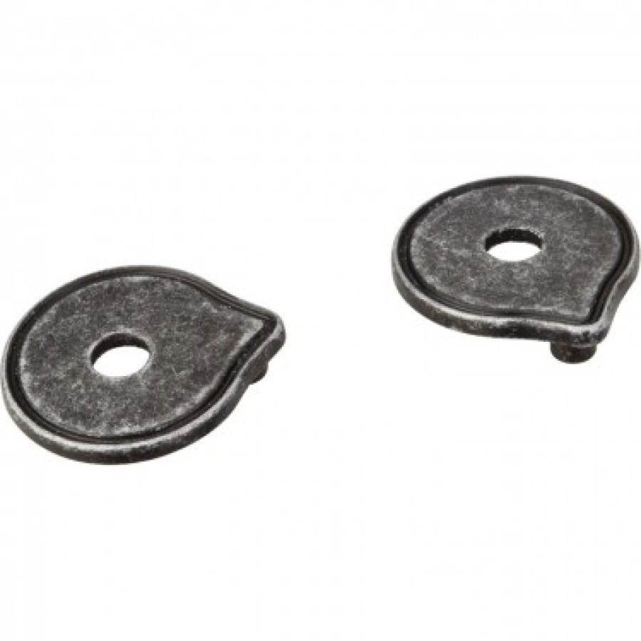 Escutcheons, Distressed Antique Silver, PE04-SIM