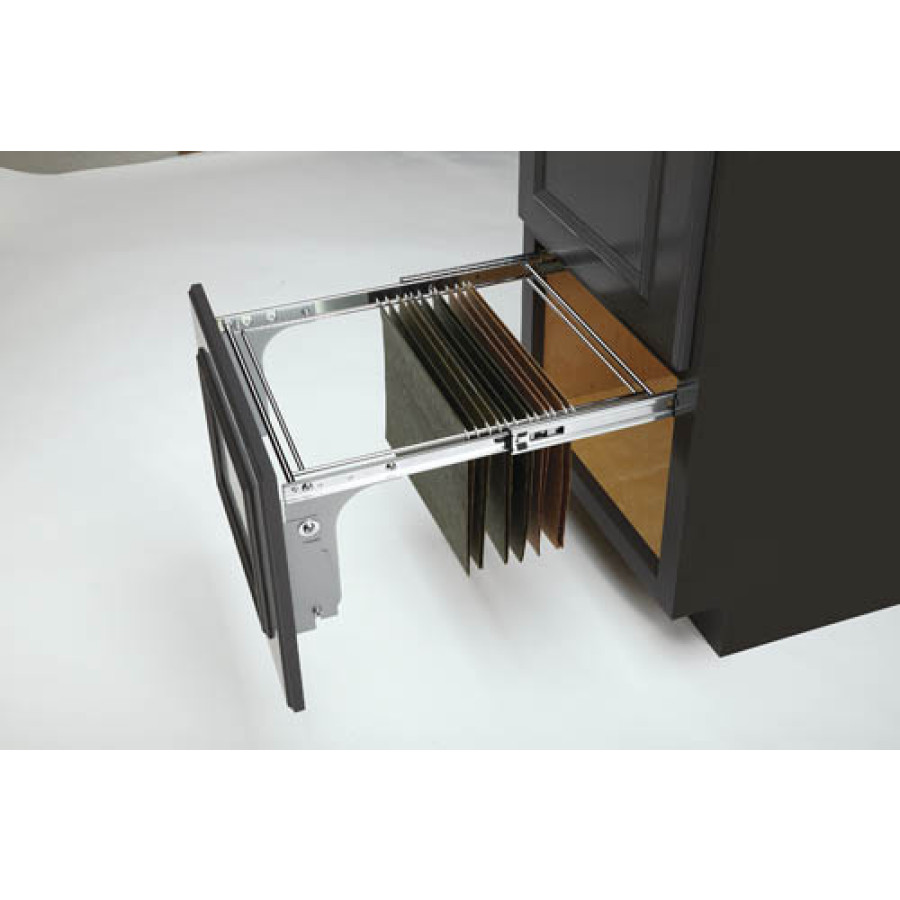 Side Mounted File Drawer for 1-1/2 in. Face FrameChromeMetal