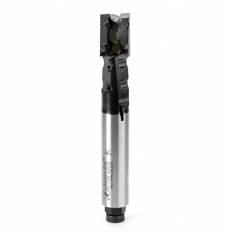 RC-2304 CNC Insert Straight Cutter Up & Down Shear Flutes 20mm(25/35) Dia x 50mm x 3/4 Shank