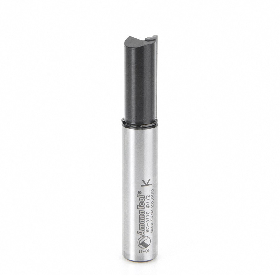 RC-3110 CNC Insert Straight Single Flute 1/2 Dia x 30mm x 1/2 Inch Shank
