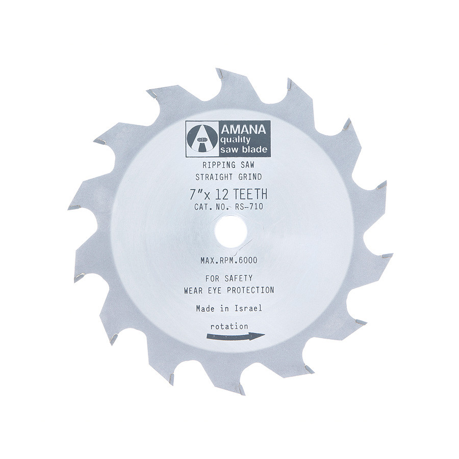 RS-710 Carbide Tipped Ripping 7 Inch Dia x 12T 5/8 - Universal Bore