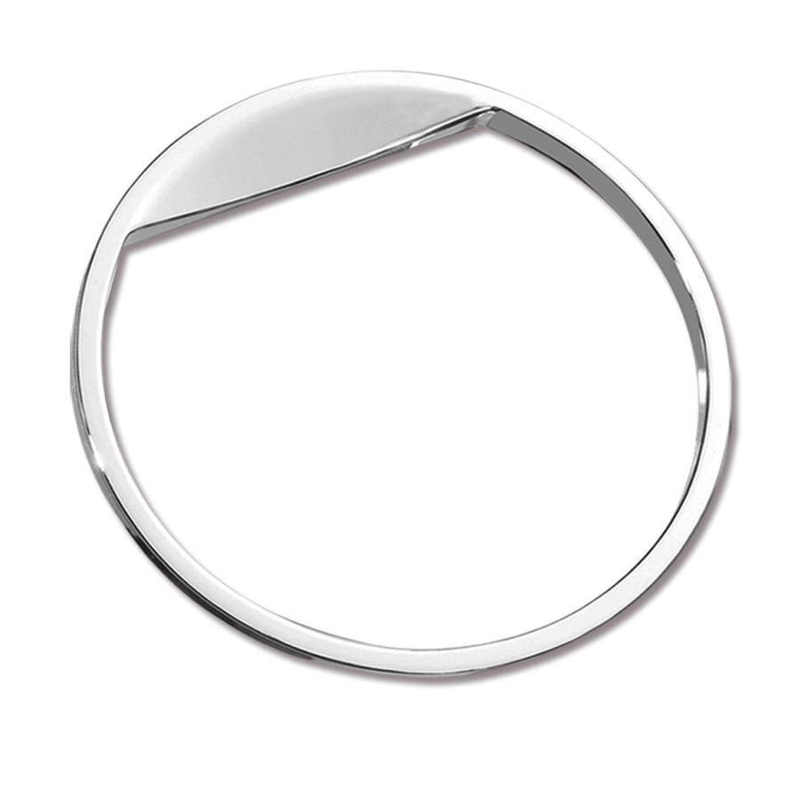 ZP0132-2, Afro Knob Centers 5/8"Brushed Chrome