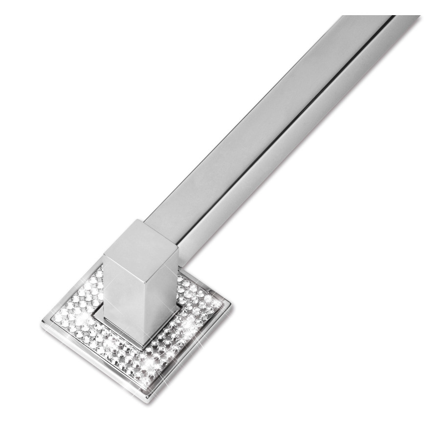 ZP0362-122, Ritz Door Pull Back to Back L 22 1/8"x H 2 1/2"Diamond Chrome