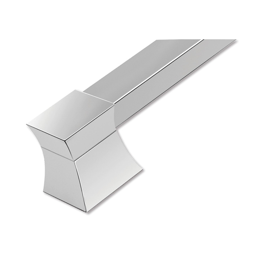 ZP0771-72, Vitta Door Pull Back to Back L 33 1/4"x H 1 7/8"Aluminum Chrome