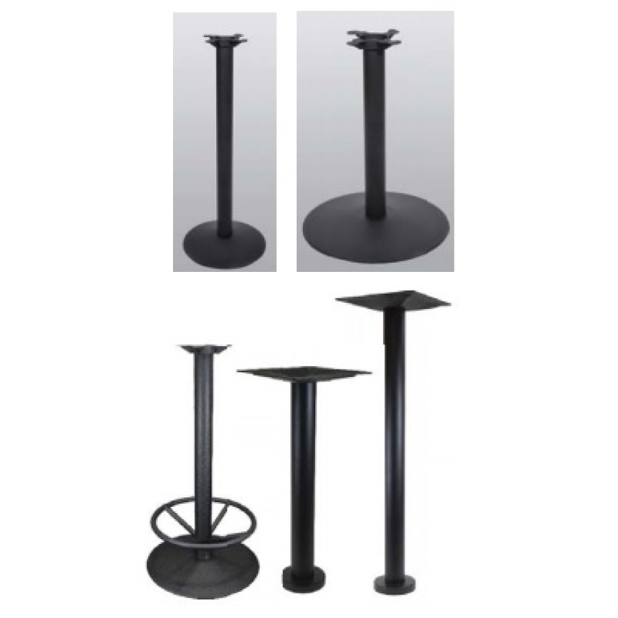 Table Base 6-1/8" Round, Bolt Down