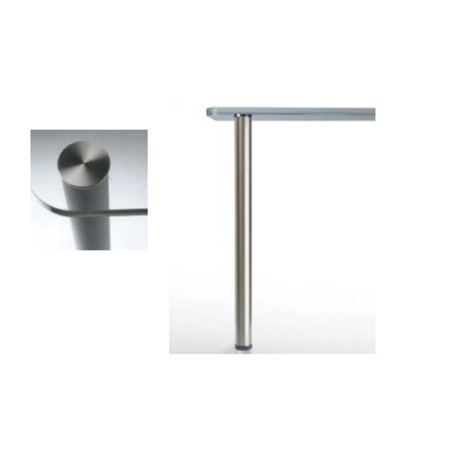 Crystal Alumina CRYSTAL Legs Table-Height Legs - 28 1/2" with plate SET OF 4