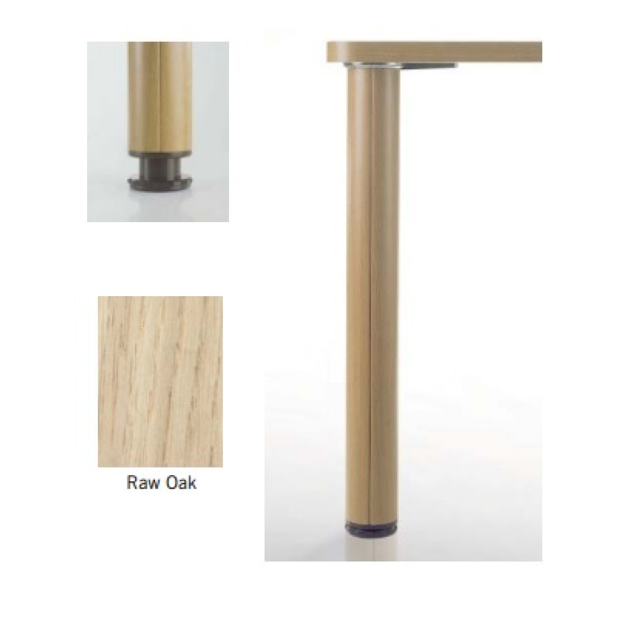 Wood Raw OakCounter-Height Legs - 34 1/4"SINGLE LEG