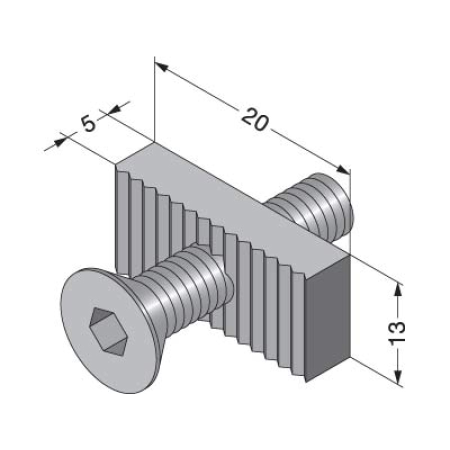 BACK PANEL CLAMP FASTENER, XL-US02-S013