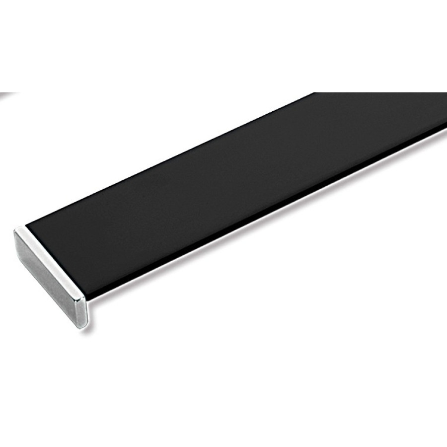 ZP0083-55, Linea Handle Centers 17 5/8"Chrome Black