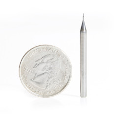 51720 AlTiN Coated CNC Steel, Stainless Steel & Composite Square Mini End Mill 0.015 Dia x 0.045 x 1/8 Shank