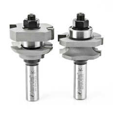 55421 Carbide Tipped 2-Piece Concave Stile and Rail 1-5/8 Dia x 11/16 x 5/32 Radius x 1/2 Inch Shank Set