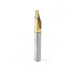 51452 CNC Soft Aluminum Cutting 1/4 Dia x 1/4 x 1/4 Shank Single Flute Up-Cut (Up Shear) Solid Carbide ZrN Coated