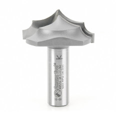 49574 Carbide Tipped Plunge Ovolo with Center Pt 19/32 Radius x 1-5/8 Dia x 23/32 x 1/2 Inch Shank