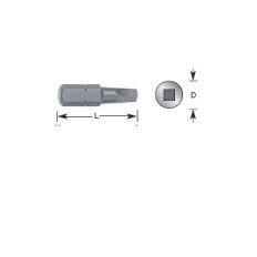 608-652 Square Bit Screw Bits
