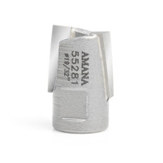 55281 Carbide Tipped Mortising Screw Down Shear Cutter 19/32 Dia x 9/16 Inch x 1/4 - 28 Thread