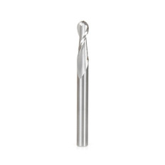 46456 Solid Carbide Up-Cut Spiral Ball Nose 3mm Radius x 6mm Dia x 22mm x 6mm Shank x 63mm Long x 2 Flute Router Bit