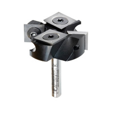 RC-2249 Insert Solid Carbide Mini Spoilboard Surfacing, Rabbeting, Flycutter, Leveler & Surface Planer 2+2 Flute Design 1-1/2 Dia x 1/2 x 1/4 Inch Shank Router Bit