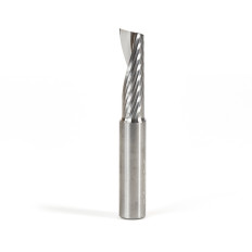 51428 Solid Carbide CNC Spiral 'O' Single Flute, Plastic Cutting 1/2 Dia x 1-5/8 x 1/2 Shank x 3-1/2 Inch Long Up-Cut Router Bit