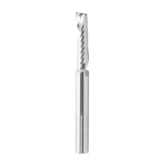 51405 Solid Carbide CNC Spiral 'O' Flute, Plastic Cutting 1/4 Dia x 1 Inch x 1/4 Shank Up-Cut Router Bit