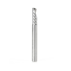 51524 Solid Carbide CNC Spiral 'O' Flute, Plastic Cutting 1/4 Dia x 3/4 x 1/4 Inch Shank Down-Cut