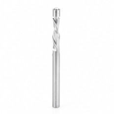 46297 Solid Carbide UltraTrim Spiral Trim 1/4 Dia x 1 Inch x 1/4 Shank with Double Ball Bearing Down-Cut