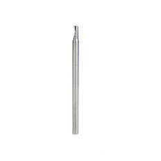 57303 Metric Solid Carbide CNC Spiral 'O' Single Flute, Aluminum Cutting 4 Dia x 8 x 4 Shank x 66mm Long Up-Cut Router Bit