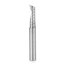 51498 Metric Solid Carbide CNC Spiral 'O' Single Flute, Aluminum Cutting 8 Dia x 25 x 8 Shank x 64mm Long Up-Cut Router Bit