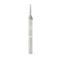 51470 Solid Carbide CNC Spiral 'O' Single Flute, Aluminum Cutting 1/16 Dia x 1/4 x 1/8 Shank x 1-1/2 Inch Long Up-Cut Router Bit