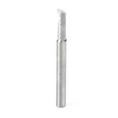 51480 Solid Carbide CNC Spiral 'O' Single Flute, Aluminum Cutting 1/4 Dia x 3/4 x 1/4 Shank x 2-1/2 Inch Long Up-Cut Router Bit