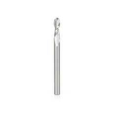 46454 Solid Carbide Up-Cut Spiral Ball Nose 2mm Radius x 4mm Dia x 12mm x 4mm Shank x 50mm Long x 2 Flute Router Bit