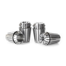 CO-ER20 4-Pc CNC High Precision 1/8, 1/4, 3/8 & 1/2 Inch Dia x 32mm Long Spring Collet Collection for ER20 Tool Holder