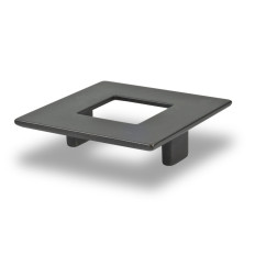 SQUARE PULL WITH HOLE DARK BRONZE