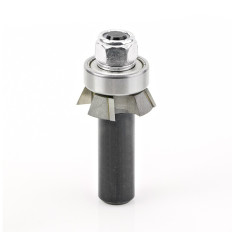 47410 Carbide Tipped 4 Wing Single Bevel Trim Cutter Assembly 25 Deg x 1-1/16 Dia x 1/4 x 1/2 Inch Shank