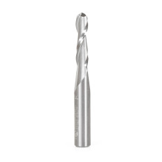 46425 Solid Sub Micrograin Carbide Up-Cut Spiral Ball Nose 3/32 Radius x 3/16 Dia x 3/4 x 1/4 Shank x 2 Inch Long x 2 Flute Router Bit