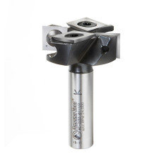 RC-2253 Insert Solid Carbide Mini Spoilboard Surfacing, Rabbeting, Flycutter, Leveler & Surface Planer 2+2 Flute Design 1-1/2 Dia x 1/2 x 12mm Shank Router Bit