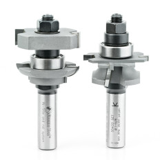 55433 Carbide Tipped Adjustable Concave Instile and Rail System 1-5/8 Dia x 13/64 to 1/2 x 1/2 Radius x 1/2 Inch Shank Set