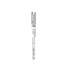 47220 Miniature Flush Trim Plunge Template 3/16 Dia x 1/2 x 1/8 Inch Shank Carbide Tipped Router Bit with Mini 3/16 Dia Upper Ball Bearing