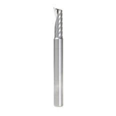 51421 Solid Carbide CNC Spiral 'O' Single Flute, Plastic Cutting 1/4 Dia x 3/4 x 1/4 Shank x 2-1/2 Inch Long Up-Cut